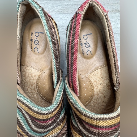 boc Nadiyya Striped Linen Comfort Clogs Womens Size 7 - Picture 5 of 12